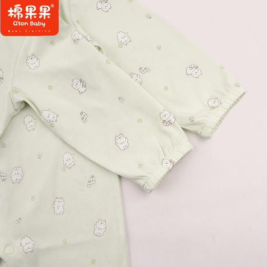 棉果果专柜同款春季新品内衣家居5A抗菌莫代尔对开连体衣M101722424713 商品图3