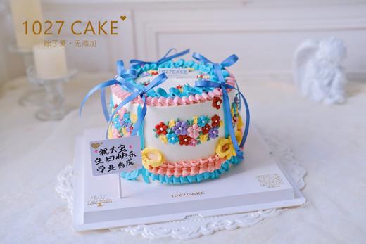 1027CAKE | 芭蕾风 丝带蛋糕 蝴蝶结 复古裱花手绘 商品图1