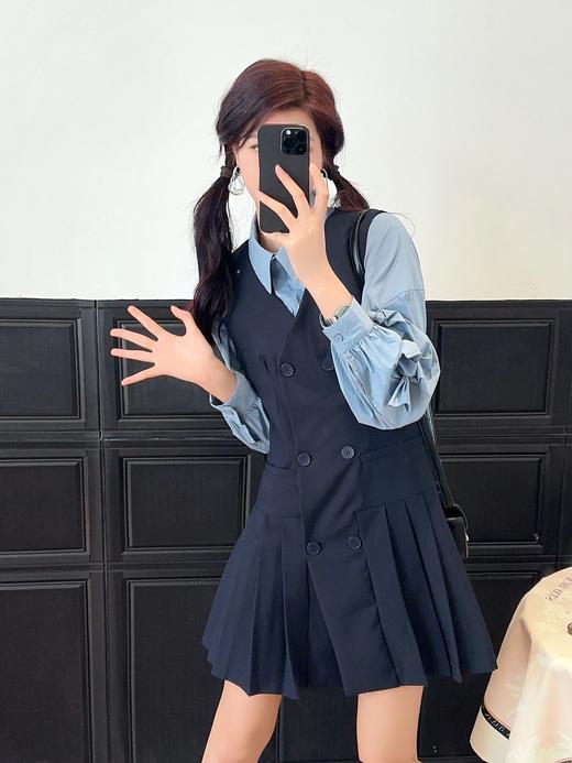 327265#压褶背心连衣裙 商品图1