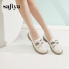 Safiya/索菲娅2024春季 复古学院风粗跟软底蝴蝶结英伦乐福鞋 SF41112087 商品缩略图6