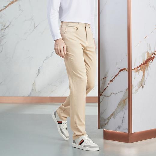 【高端系列】柒牌男装休闲裤男2024春季新款时尚提花百搭五袋裤子	126H71590 商品图1