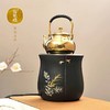 莺歌烧六瓣南瓜炉轻音电陶炉电茶炉烧水家用煮茶器错金银飞鸟红外垂直加热底座【厂家直发】 商品缩略图3
