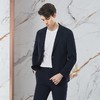 柒牌平驳领西装男2024春季新款商务休闲肌理条纹修身男士西服外套	126C70800 商品缩略图1