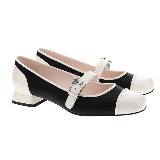 sheme蝶雨彩虹系列水晶饰扣休闲时尚玛丽珍女鞋可定制 商品图3