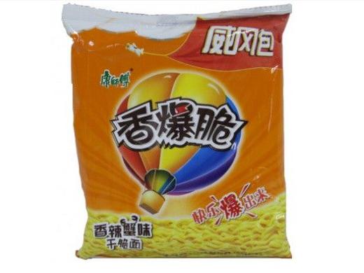 康师傅爆脆香辣蟹味面(袋)45g 商品图0