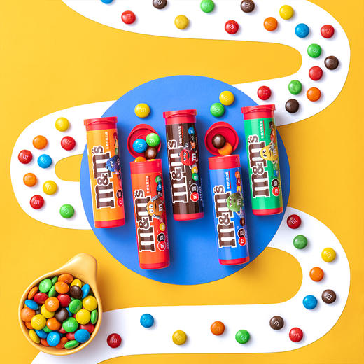 mms牛奶花生夹心巧克力豆30.6g筒装 商品图2