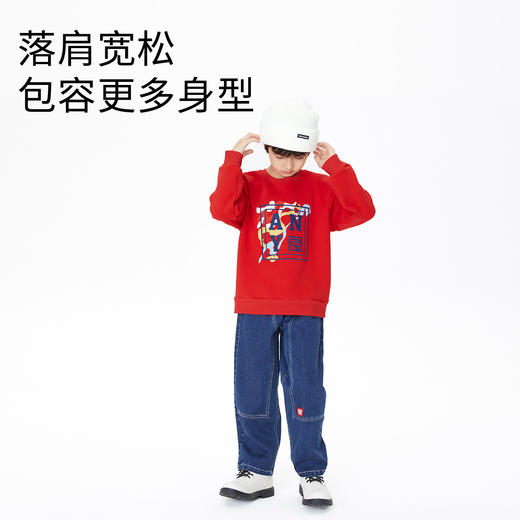 【实体店同款】男童卫衣秋新款休闲长袖儿童上衣安奈儿童装AB311535 商品图4