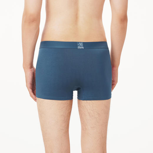 都市丽人都市锋尚简约基础内裤男40S棉拉架男士内裤平角内裤FK4CC1 商品图3