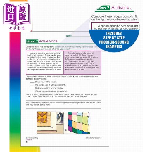 【中商原版】光谱练习册 写作系列 6年级 Carson Dellosa Spectrum Writing Grade 6 美国CarsonDellosa 英文原版进口小学教辅 商品图4