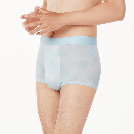 都市丽人都市锋尚潮流时尚内裤男凉感冰丝男士内裤平角内裤FK4CA5 商品图4