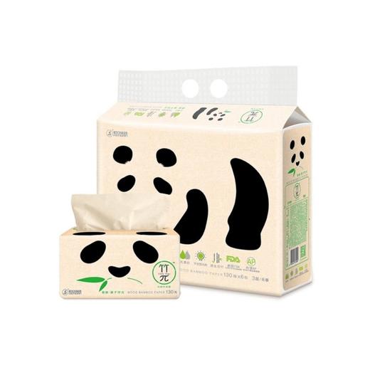 心相印竹π三层面巾纸130抽*6/包 商品图0