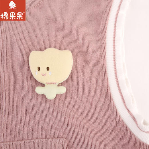 棉果果专柜同款春季新品女童质感针织马夹M122171224006 商品图1