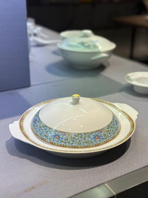 景德镇陶瓷 国瓷红叶 46头天池餐具 商品图3