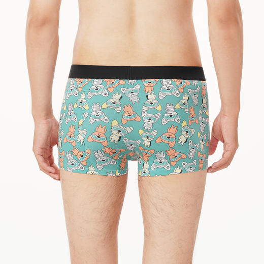 都市丽人都市锋尚潮流时尚内裤男40S棉拉架男士内裤平角内裤FK4CC3 商品图3