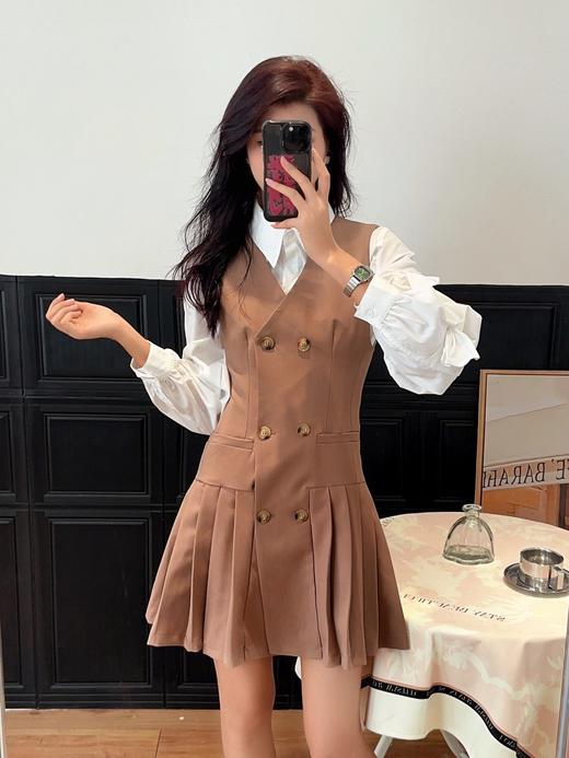 327265#压褶背心连衣裙 商品图0