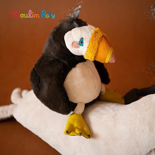 法国 Moulin Roty 寰宇动物-飞行篇 玩偶合集（蜂鸟/蓝足鲣鸟/鹈鹕/海鹦鹉/赤红鹭鸟） 商品图6