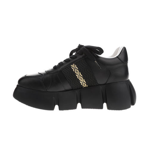 sheme进口牛皮搭配织带休闲时尚男女同款运动鞋可定制 商品图1