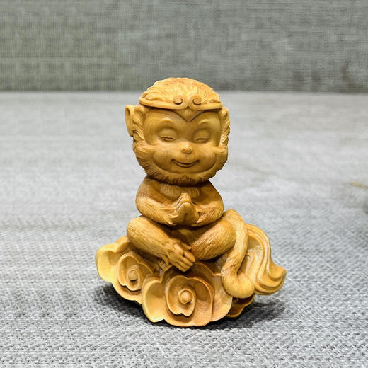 腾云悟空°黄杨木摆件 商品图0