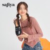 Safiya/索菲娅2024春季 复古学院风粗跟软底蝴蝶结英伦乐福鞋 SF41112087 商品缩略图1