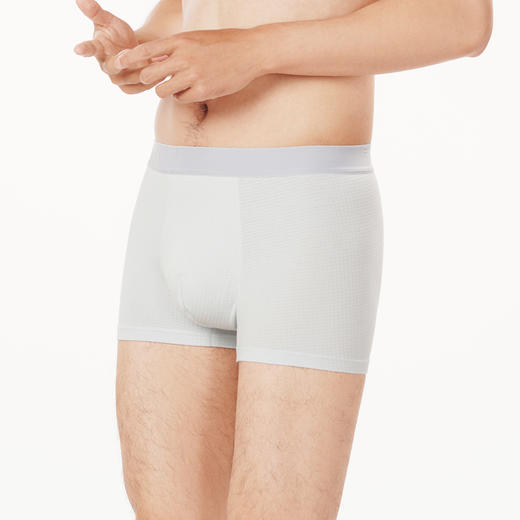 都市丽人都市锋尚简约基础内裤男人棉华夫格男士内裤平角内裤FK4CB3 商品图2