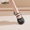 Safiya/索菲娅2024春季学院风休闲一字带浅口JK玛丽珍小皮鞋 SF41111079 商品缩略图6