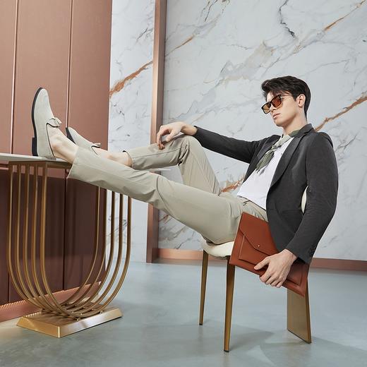 【高端系列】柒牌休闲西服男含莱赛尔泡泡纱肌理印花男士西装外套	126C70310 商品图3