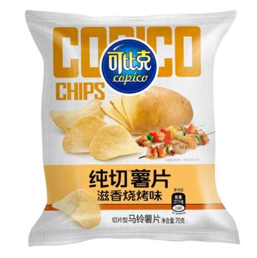 可比克纯切薯滋香烧烤味70g/袋 商品图0