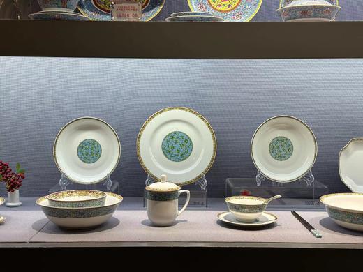 景德镇陶瓷 国瓷红叶 46头天池餐具 商品图1