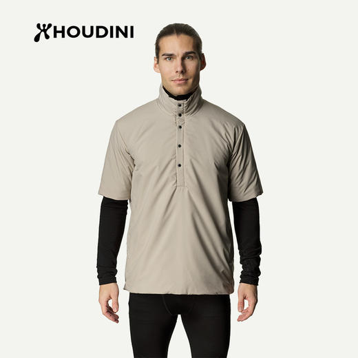 HOUDINI胡丁尼 All Weather T-Neck 全天候 男女款户外短袖棉服800095 商品图0