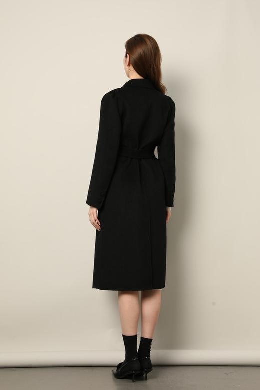 ESTELLICA 黑色简约翻领高级感大衣外套 17682 商品图3