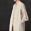 Famecoco范可儿24春季马甲无袖过膝长V领马甲文艺棉麻新中式肌理感马甲FAC1CA023 商品缩略图1