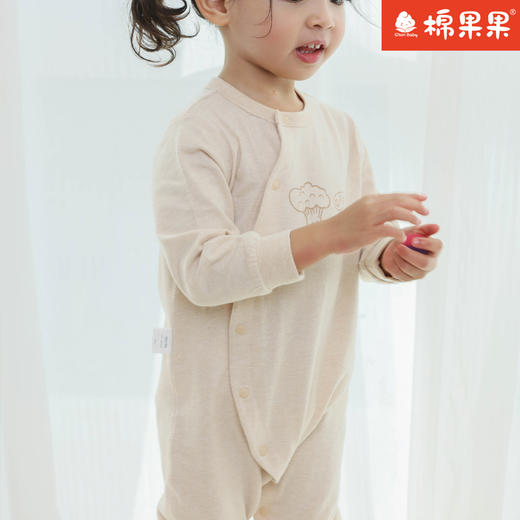 商场同款棉果果春秋款新疆彩棉偏襟连体衣哈衣M101720122004 商品图3