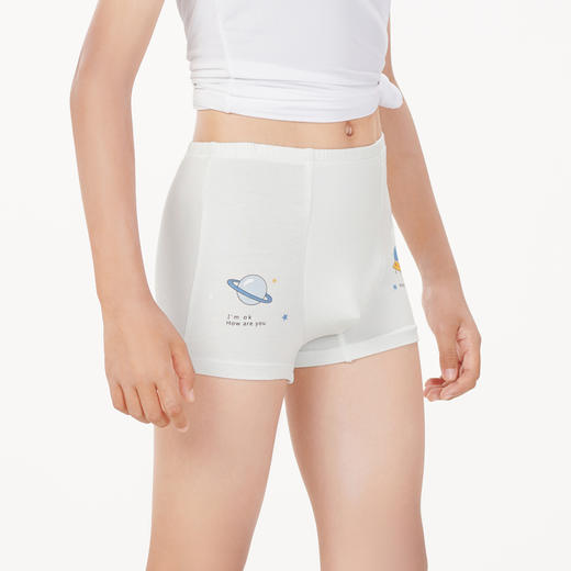 都市丽人眯雅佳基础系列纤柔绵男童人棉童装内裤儿童平角内裤JK4B03 商品图2