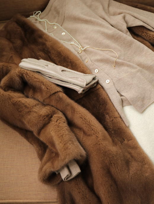 MAISON COVET 长款水貂皮草大衣 商品图4