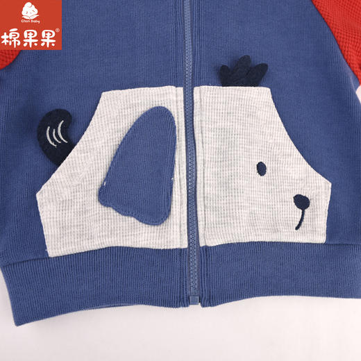 棉果果专柜同款春季新品男童质感纯棉卡通长袖外套M112100224057 商品图4