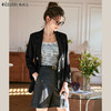 OLrain欧芮儿黑色西装女早春2024新款简约气质设计感休闲短外套 商品缩略图0