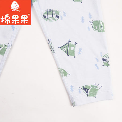 棉果果专柜同款春季新品内衣家居男宝5A抗菌莫代尔套头套装M111302424730 商品图3