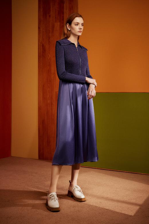 SAFICOO【绽放】系列 时尚休闲 收腰放摆 开衫式连衣裙 商品图3