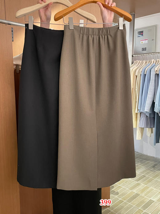 【门店同款】ENJOY秋季气质开叉半身裙 154421385 商品图0
