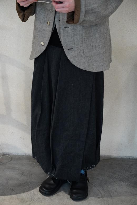 ALBUM DI FAMIGLIA 炭黑INOX质感交叉款半身裙 商品图2