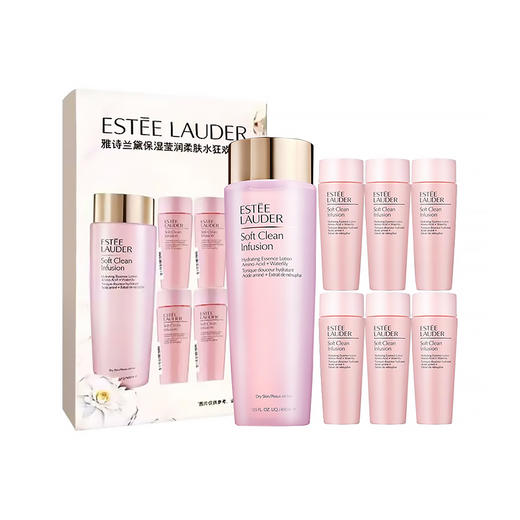 雅诗兰黛  ESTEE  LAUDER  保湿莹润柔肤水套装   400ml+6*50ml 商品图0