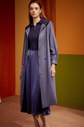 SAFICOO【绽放】系列 时尚休闲 高领宽松绵羊皮皮衣