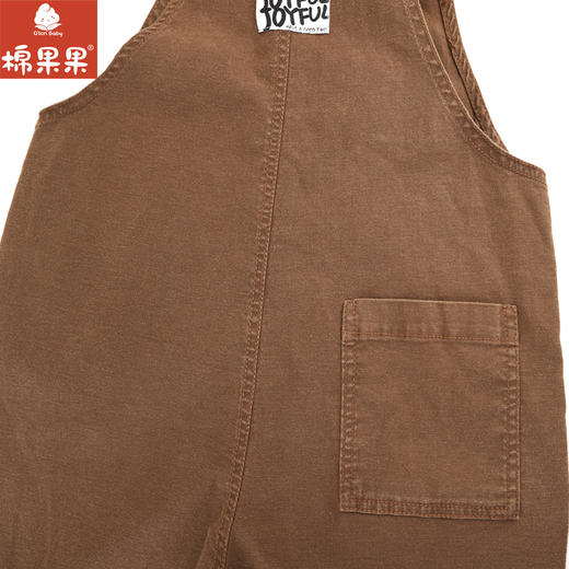 棉果果专柜同款春季新品男童女童斜纹水洗棉背带裤M112204224069 商品图6