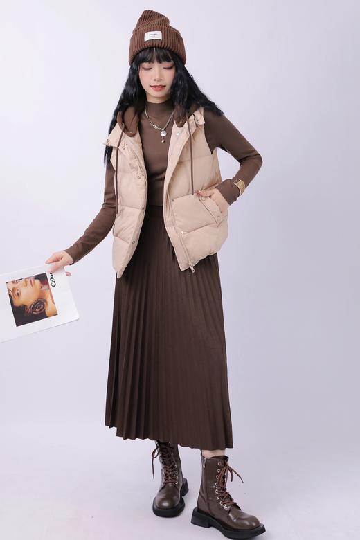 33BAR191104#拼针织帽棉马甲 商品图1