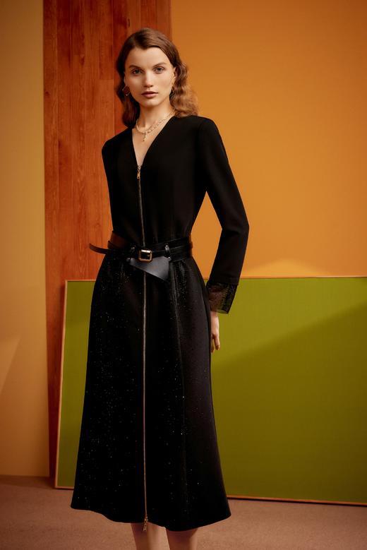 SAFICOO【无边】系列 优雅气质 收腰宽松鱼尾式连衣裙 商品图0