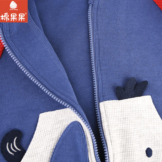 棉果果专柜同款春季新品男童质感纯棉卡通长袖外套M112100224057 商品图5