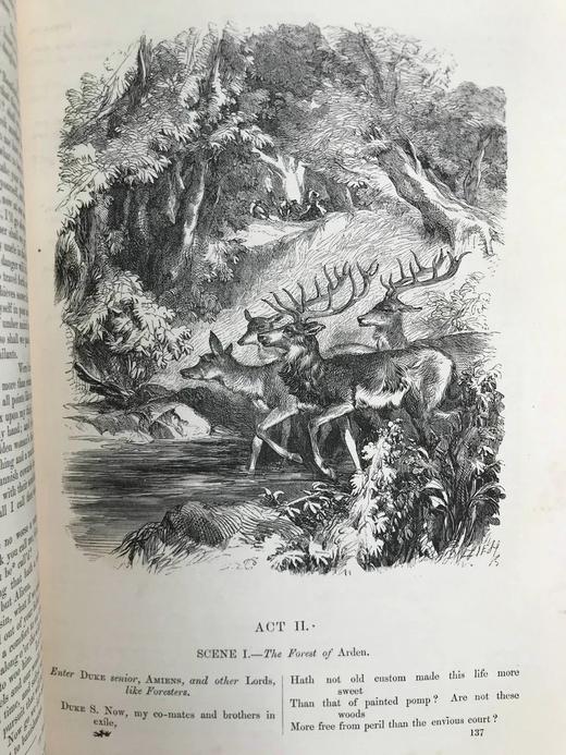 1859年 莎士比亚作品集（卷2） 约翰·吉尔伯特数百幅插图 皮装16开 商品图9