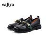 Safiya/索菲娅2024春季小众气质珍珠饰带百搭通勤英伦粗跟单鞋 SF41112084 商品缩略图10