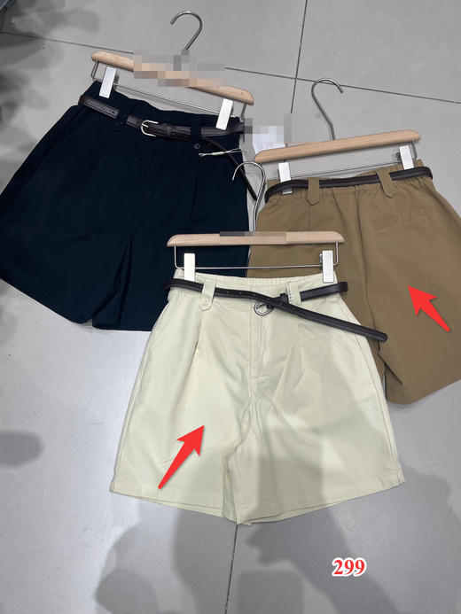 【门店同款】ENJOY夏季自由-百搭工装腰带短裤 153545722 商品图0