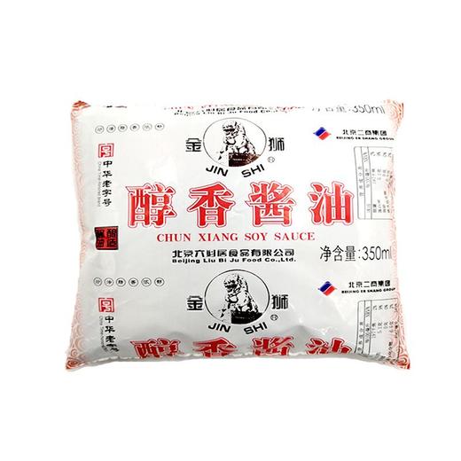 金狮醇香酱油(袋)350ml 商品图0